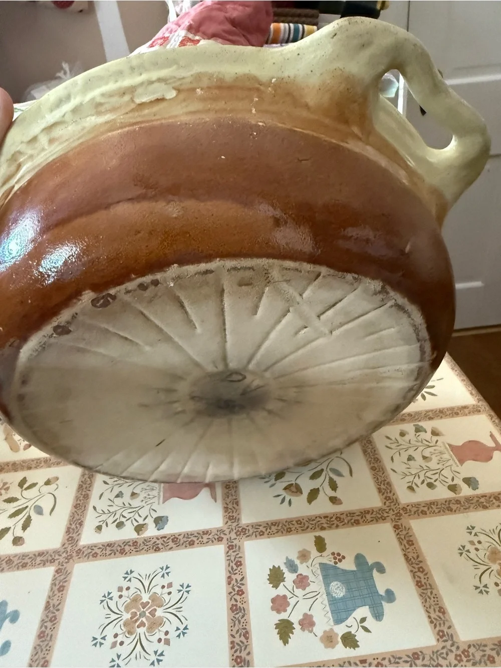 Peasant Villiage vintage terracotta or clay cooking pot